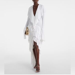 NORMA KAMALI
Tiered ruffled asymmetric maxi dress